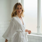 Musselin Bademantel