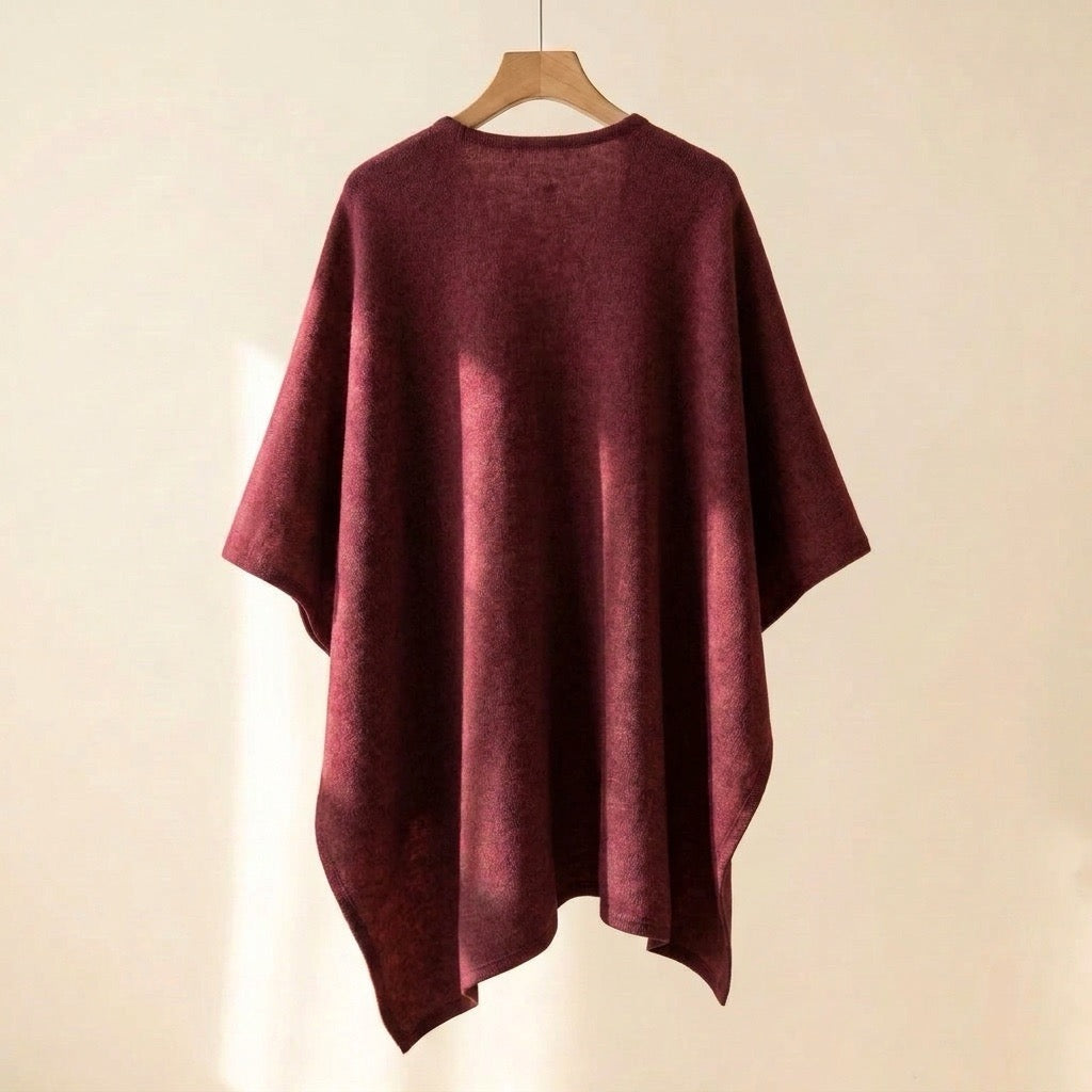 Langer Poncho Schal